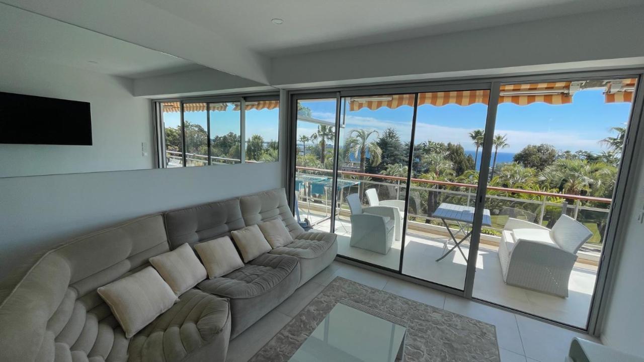 Appartement 2 Chambres Vue Mer Panoramique, Proche Croisette Cannes Vallauris Luaran gambar